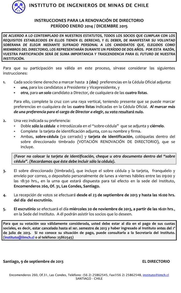 instrucciones votacion2013